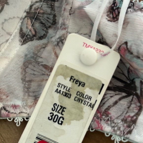 Freya Butterfly Print Lace Trim Bra 30G - Picture 4 of 5